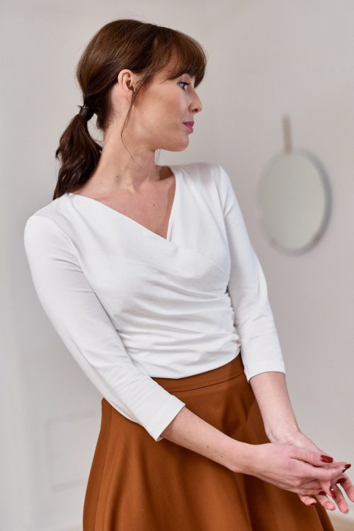 Bluzka Estera kremowa – mikromodal