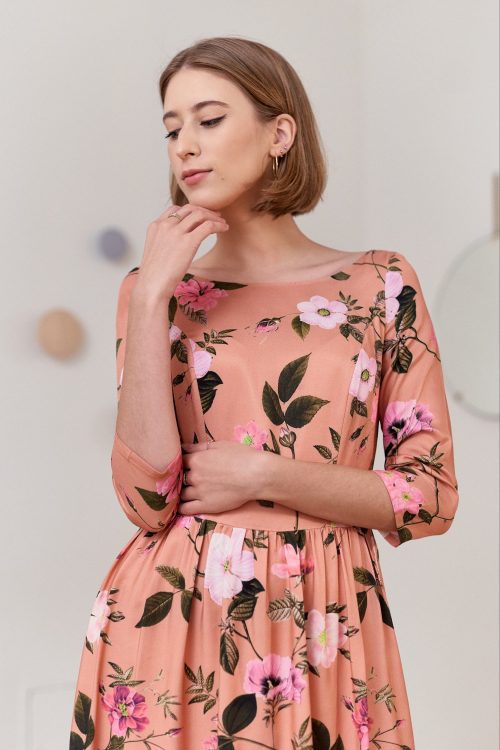 Sukienka Melania Penumbra łososiowa