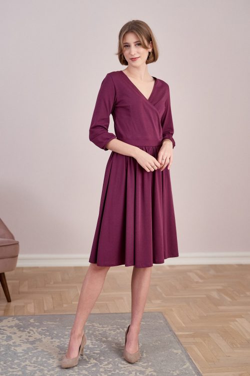 Sukienka Larissa śliwkowa