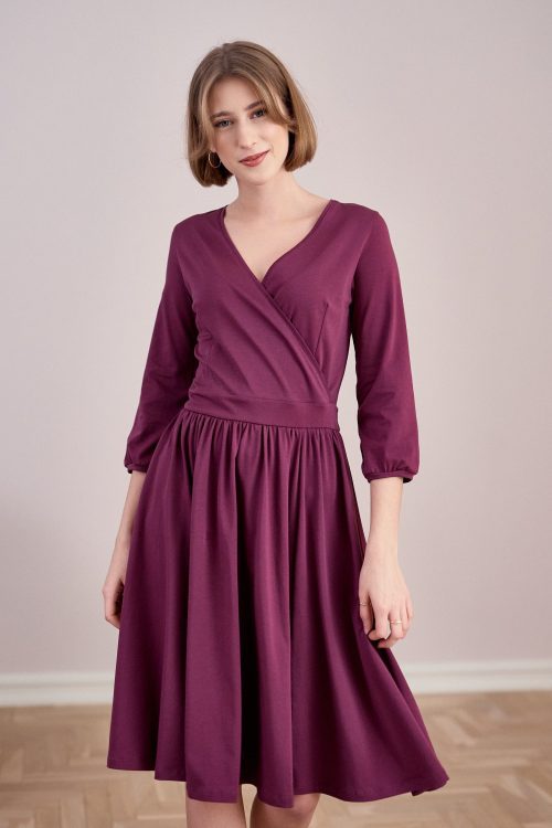 Sukienka Larissa śliwkowa