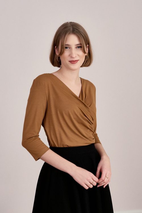 Bluzka Estera orzechowa