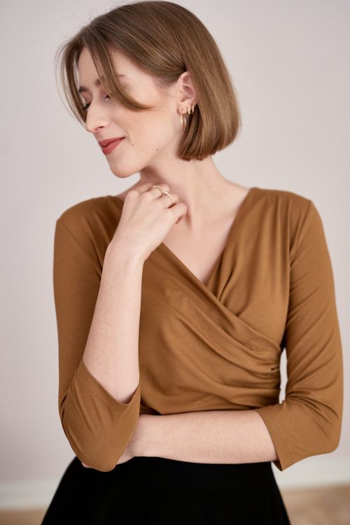 Bluzka Estera orzechowa