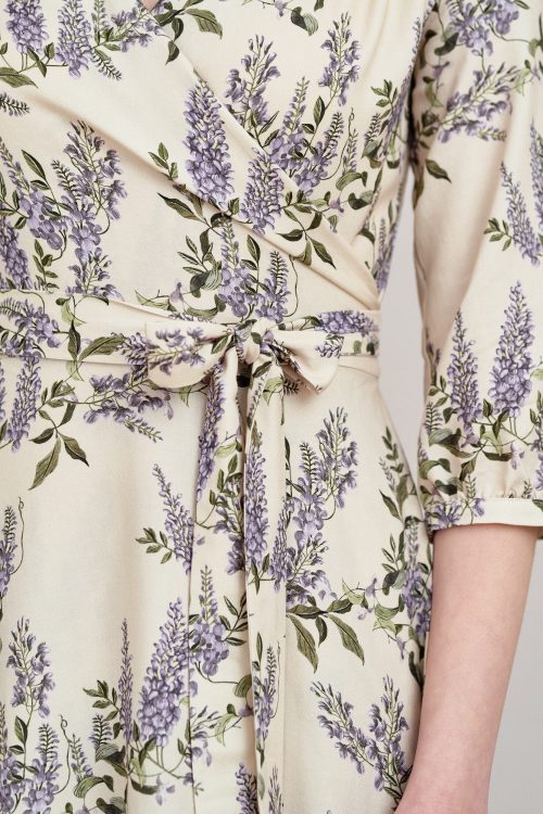 Sukienka Duilin Wisteria kremowa