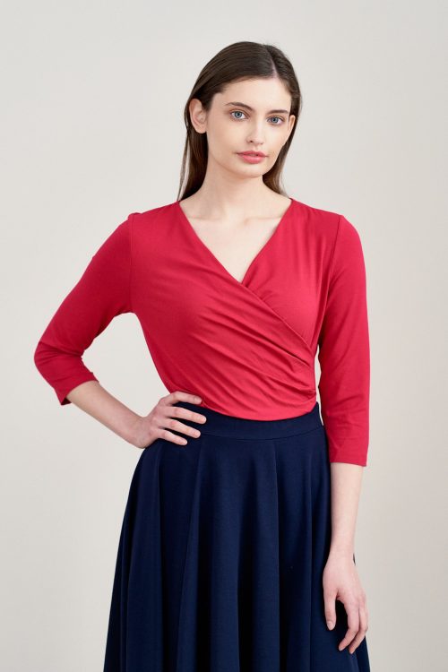 Bluzka Estera czerwień perska