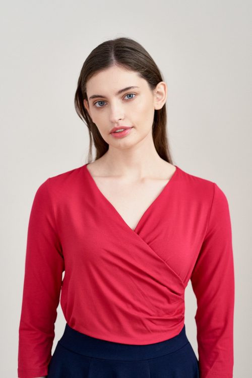 Bluzka Estera czerwień perska