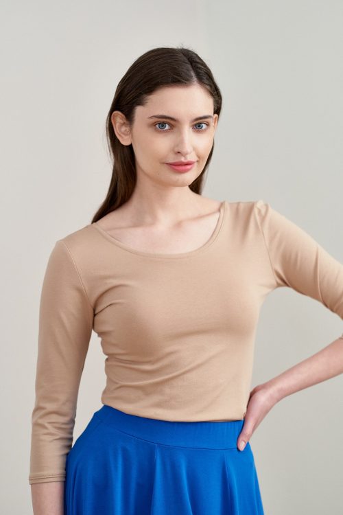 Bluzka Lovoa ciemny taupe