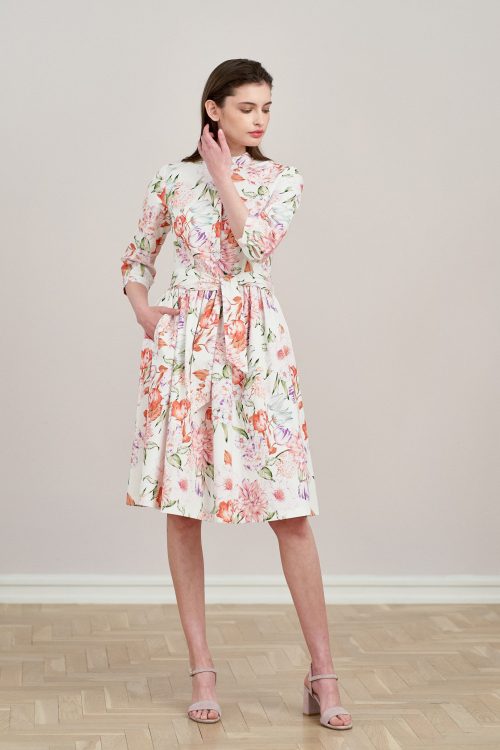 Sukienka Aglaia Paeonia różowa