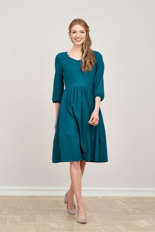 Sukienka Hypatia ciemna zieleń