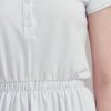 Sukienka Polo z gumką biała krótki rękaw
