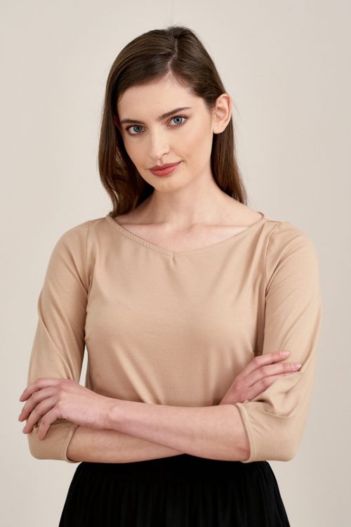 Bluzka Primula ciemny taupe