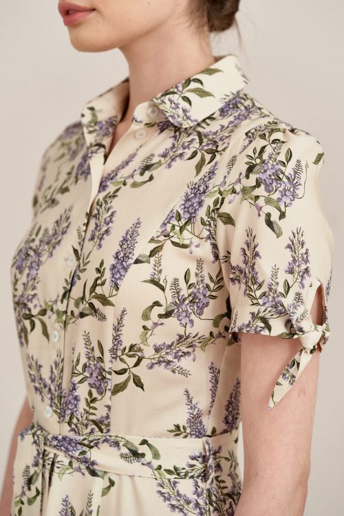 Sukienka Ariana Wisteria kremowa