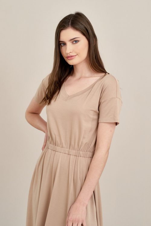 Sukienka Selma beżowa mikromodal