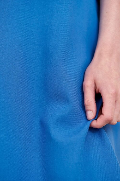 Spódnica Carissa wiskoza z bawełną niebieska