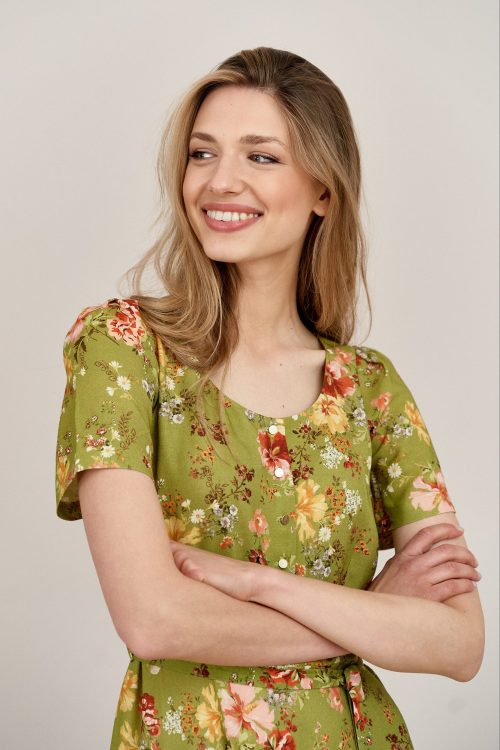 Sukienka Rosa Bouquet zielona