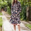 Parka Linda Aurea granatowa