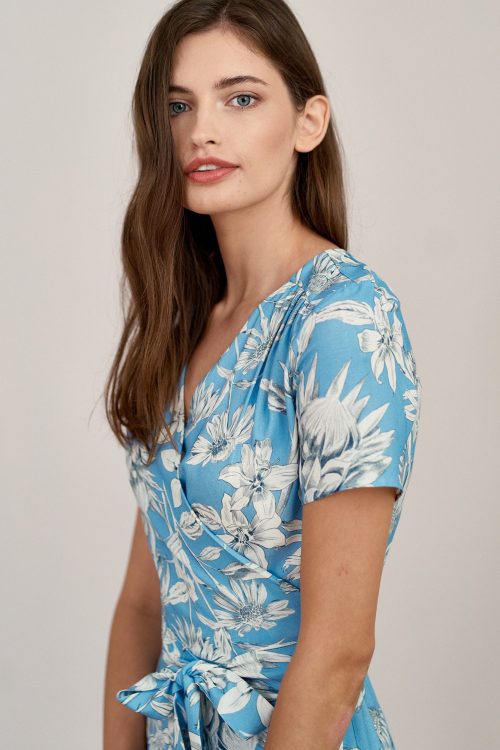 Sukienka Duilin Rougir błękitna