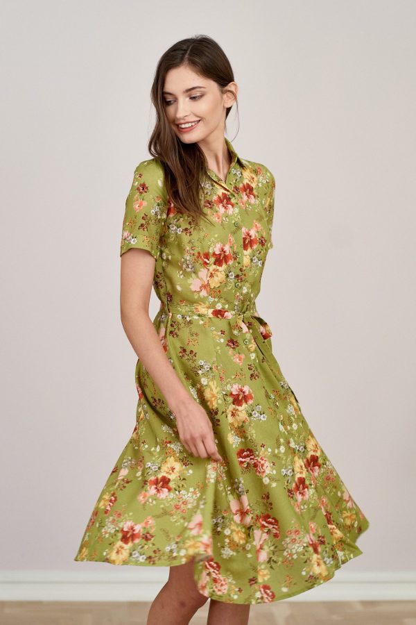 Sukienka Marina Bouquet zielona