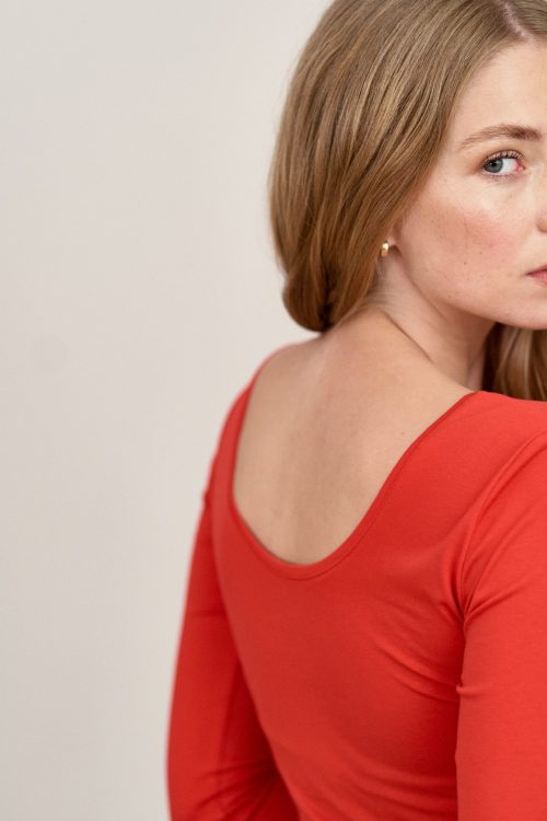 Bluzka Lovoa rubinowa czerwień