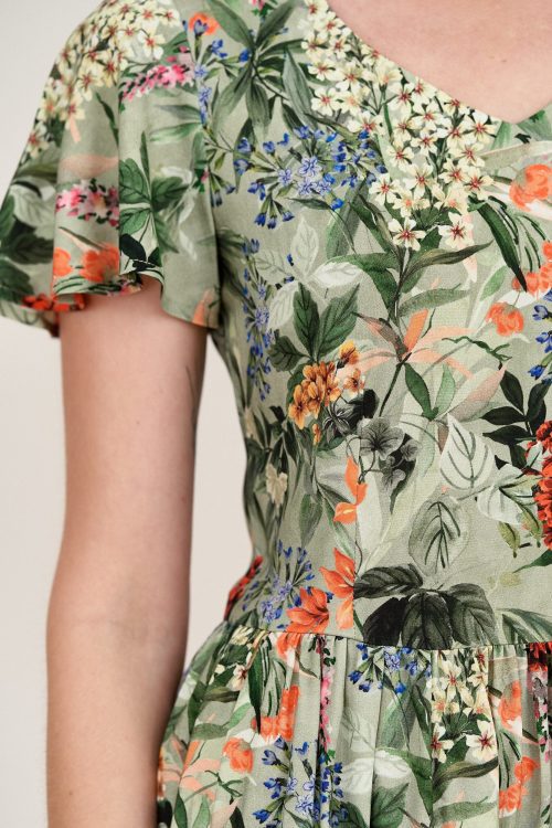 Sukienka Iris Flammes oliwkowa