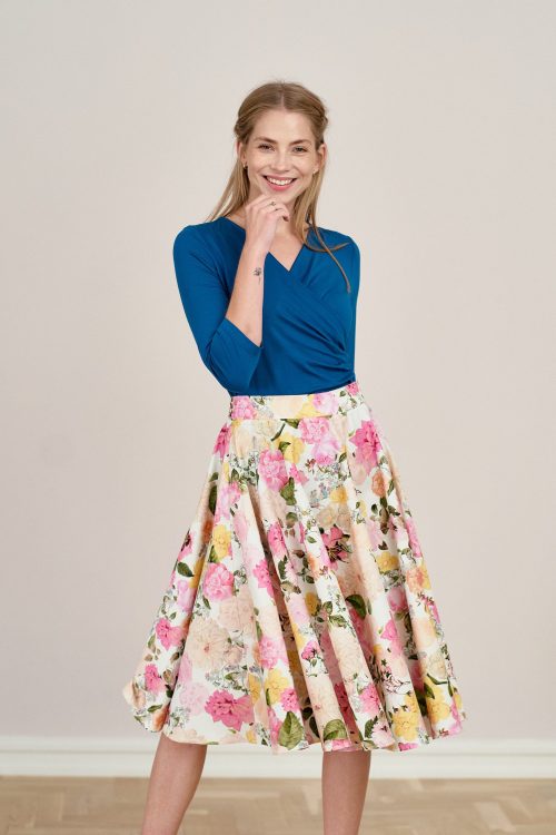 Bluzka Estera turkus marokański mikromodal