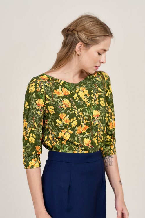 Bluzka Primula Prado ciemnozielona