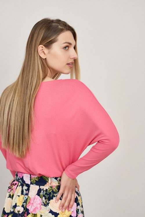 Bluzka Kordelia różana długi rękaw