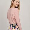 Bluzka Kordelia mglisty róż długi rękaw