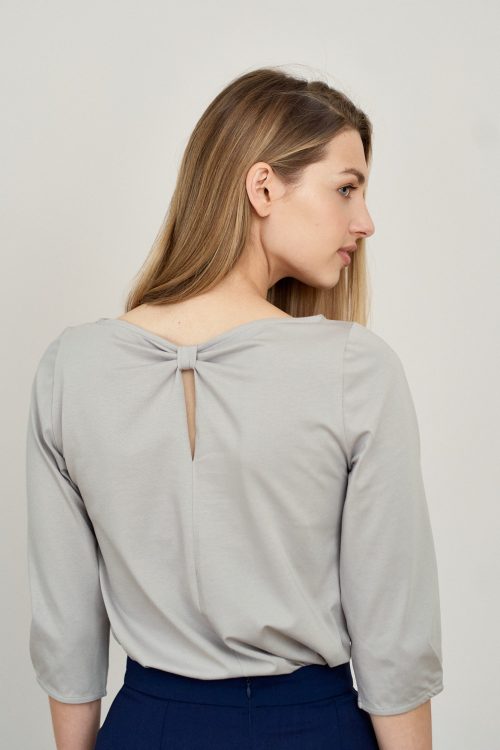 Bluzka Primula szarość alabastrowa