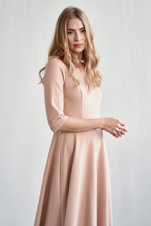 Sukienka Marcela ciemny taupe