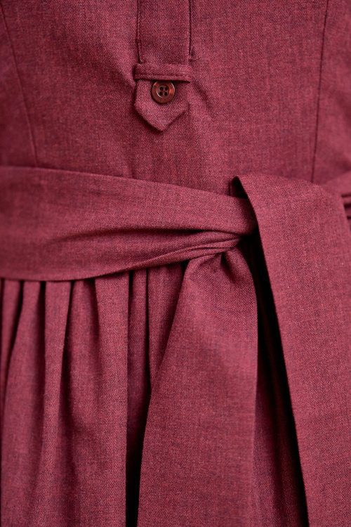 Sukienka Aglaia bawełna bordowa