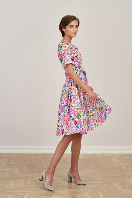 Sukienka Alodia Aquarelle biała