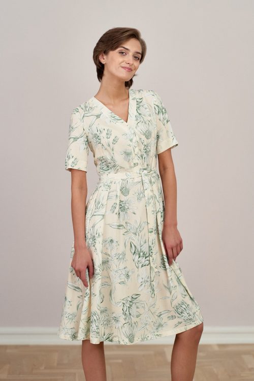 Sukienka Alodia Rougir beżowa