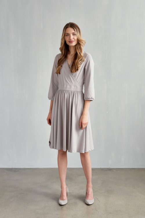 Sukienka Larissa szarość alabastrowa