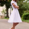 Sukienka Polo biała – z gumką