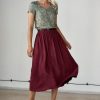 Spódnica Idalia bordowa – wiskoza rayon