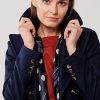 Płaszcz wełniany Achillea granatowy