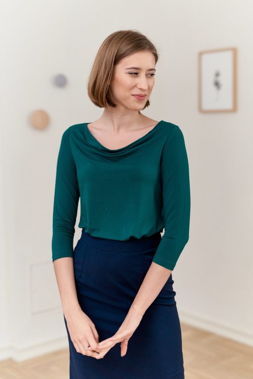 Bluzka Almaria szmaragdowa