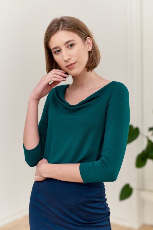 Bluzka Almaria szmaragdowa