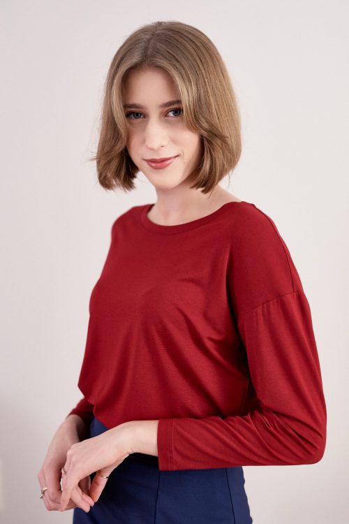 Bluzka Dioniza czerwień wina