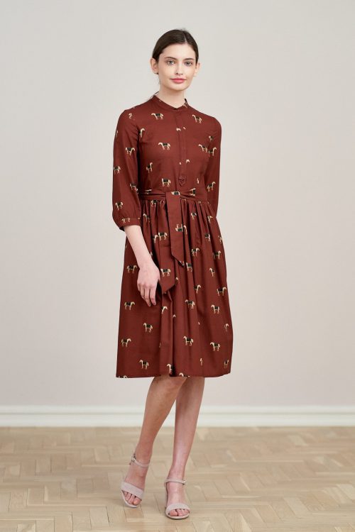 Sukienka Aglaia Cavalos ciemna czerwień