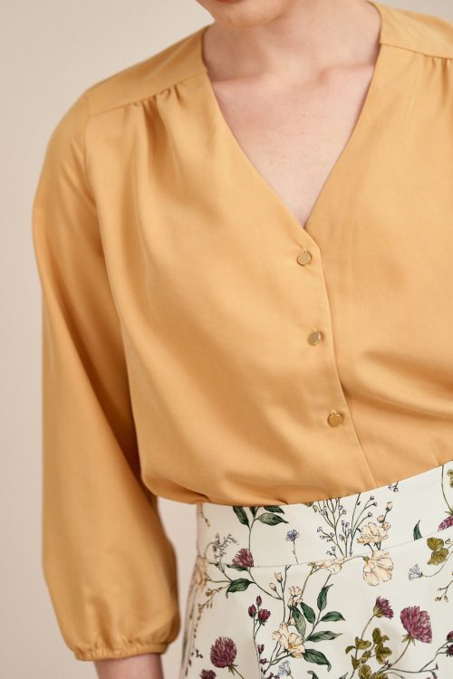 Bluzka Iona wiskoza miodowa