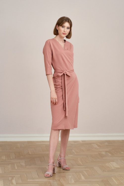 Sukienka Filomena pąsowy róż