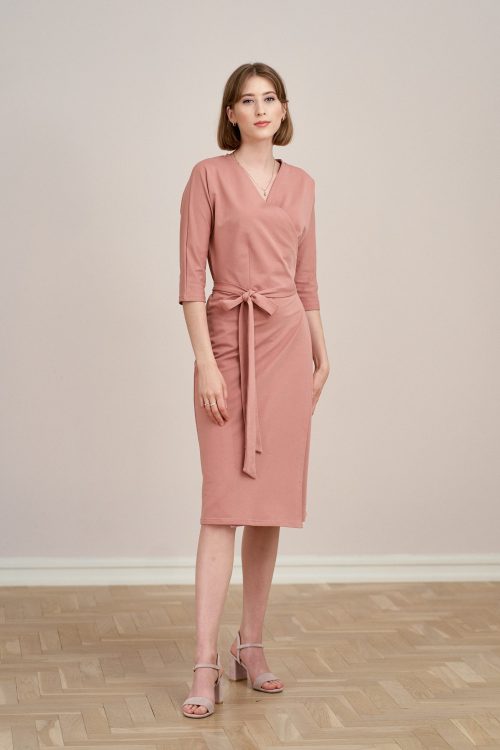 Sukienka Filomena pąsowy róż