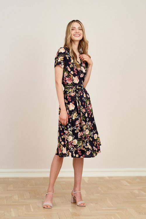 Sukienka Duilin Jardin granatowa