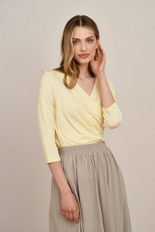 Bluzka Estera bananowa mikromodal