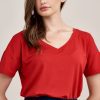 Bluzka Silvia czerwień chili mikromodal