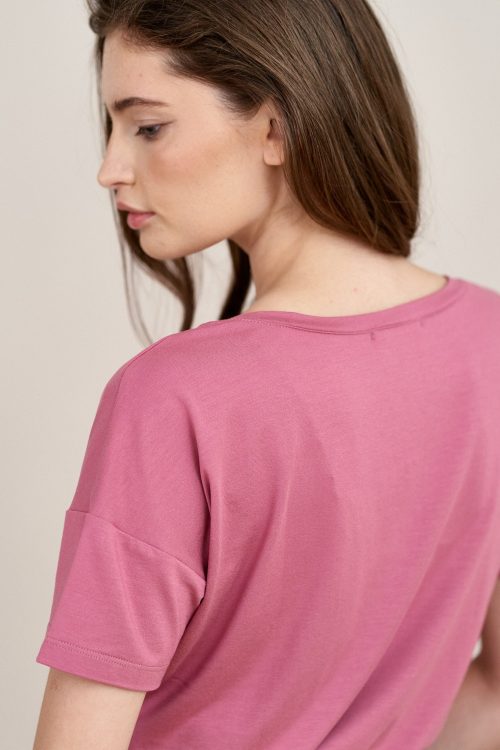 Bluzka Silvia róż piwoniowy mikromodal