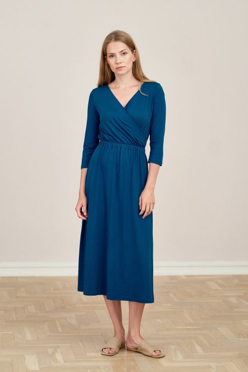 Sukienka Rita marokański turkus mikromodal